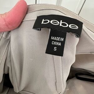 Bebe sequence, feathered dress size small